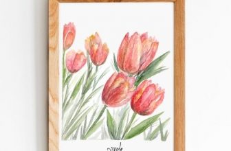 Tulipanes acuarela